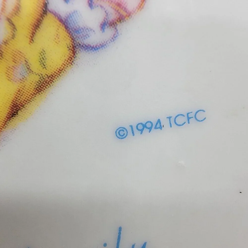 Special Blessings 6.5 in Decorative Plate 1994 Brother Sister Praying‎ With Cat